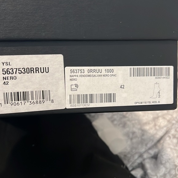 Saint Laurent Opyum Leather Booties size 42 with dust bag - Picture 7 of 11